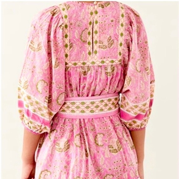 🆕 Cleobella Magdalena Wildflower Certified Organic Cotton Mini Dress - Picture 10 of 16